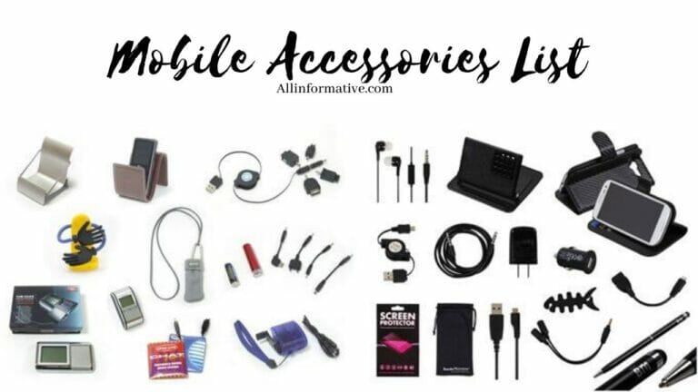 Mobile Accessories List