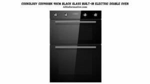 Cookology CDO900BK 90cm Black Glass Built-in Electric Double Oven